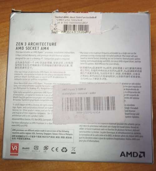 AMD Ryzen 5 5500 CPU - 6-Core Socket AM4 3.6 GHz Processor